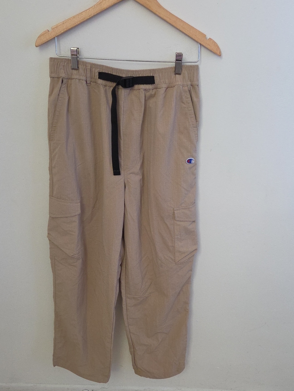 Champion Men's Tan Belted Cargo Pants Medium